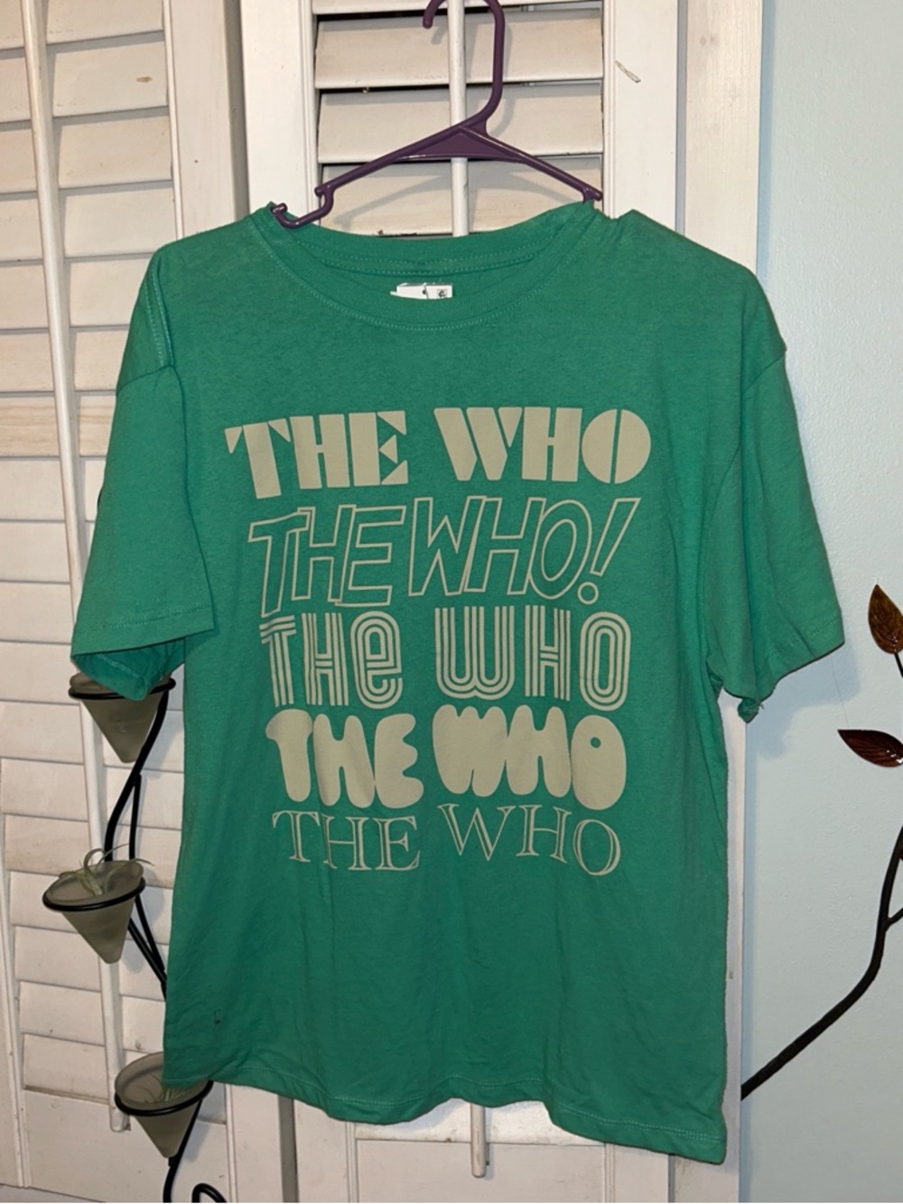 Green "The Who" Graphic Short Sleeve Tee